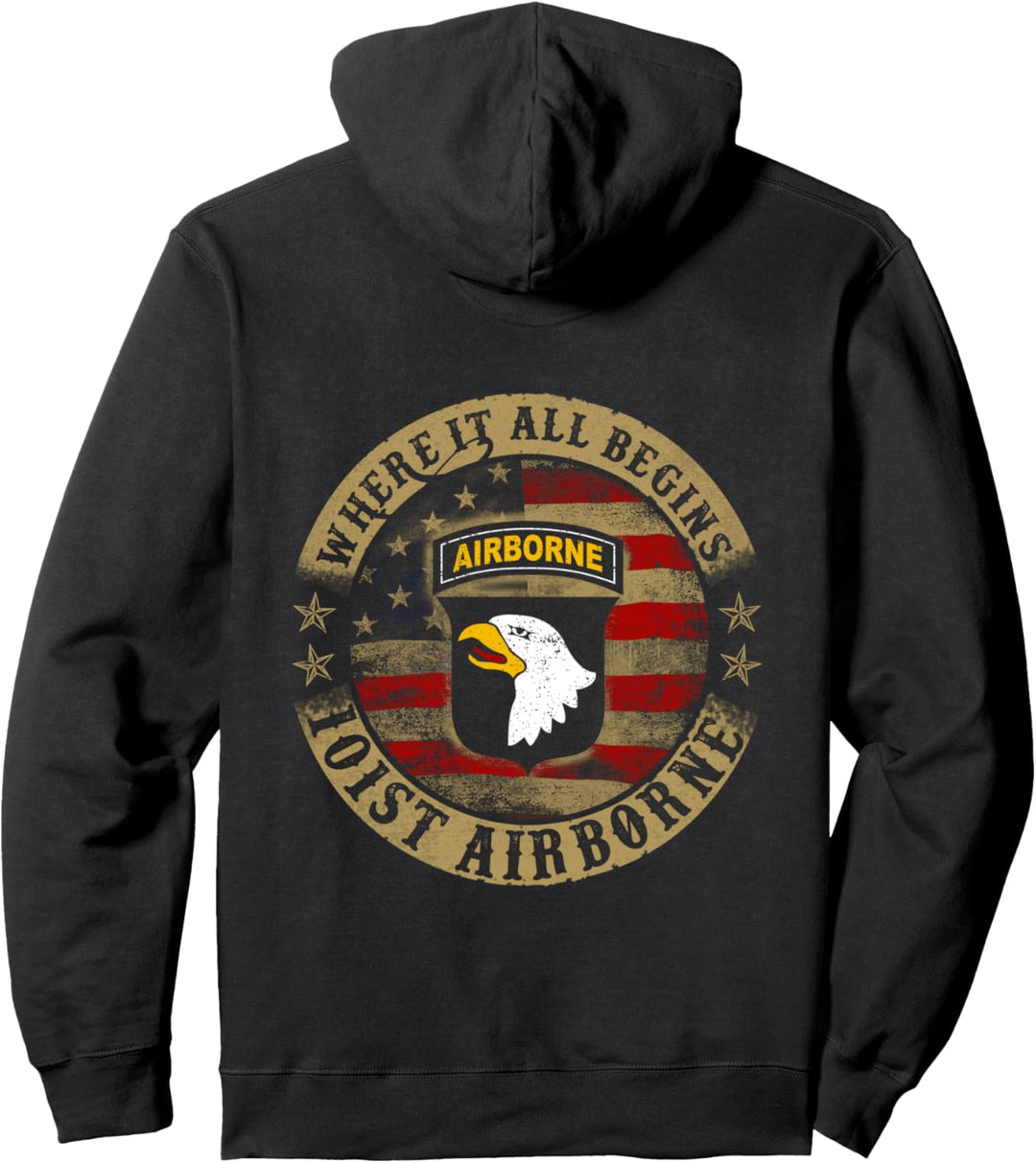 Wo alles beginnt 101. Airborne Army Pullover Hoodie