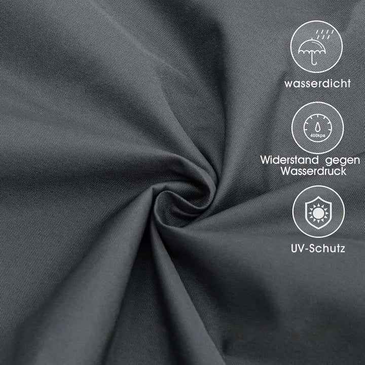 LOVE STORY Sonnensegel Wasserdicht 3x3x4.25m Dreieckig Rechtwinklig PES Polyester Sonnenschutz Winds