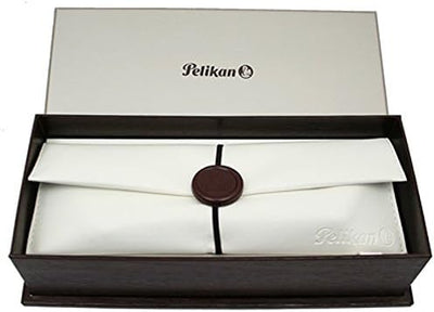 Pelikan Tintenroller Souverän 400, Schwarz-Rot, hochwertiger Roller im Geschenk-Etui, 905521, Schwar