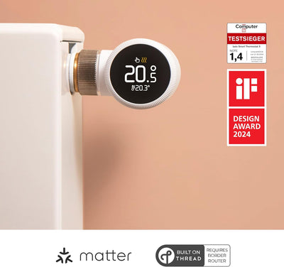 tado° Smartes Heizkörperthermostat X – Starter Kit mit Bridge X, Trio Pack & Funk-Temperatursensor,
