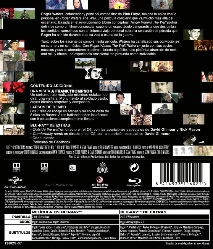 Roger Waters The Wall Blu-ray + Blu-ray Extras