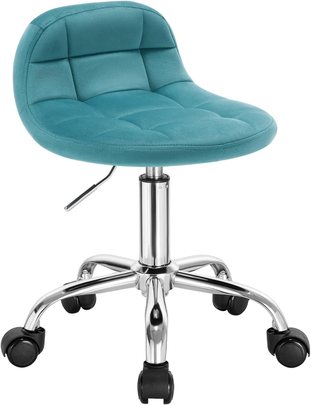 WOLTU Bürohocker mit Rollen, Schminktisch Stuhl höhenverstellbar, Rollrocker mit niedriger Rückenleh