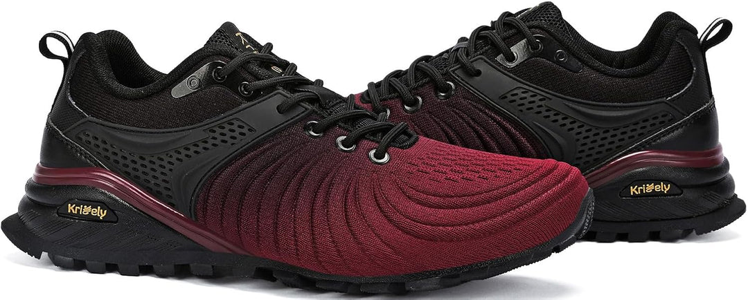 Kricely Traillaufschuhe Herren Laufschuhe Strassenlaufschuhe Sneaker Leicht Wanderschuhe Fitnessschu