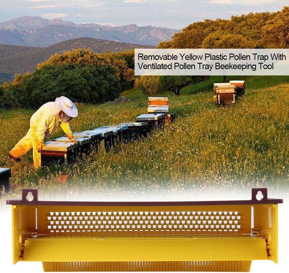 Abnehmbarer Pollensammler mit belüfteter Pollenschale Pollenfalle für die Bienenzucht