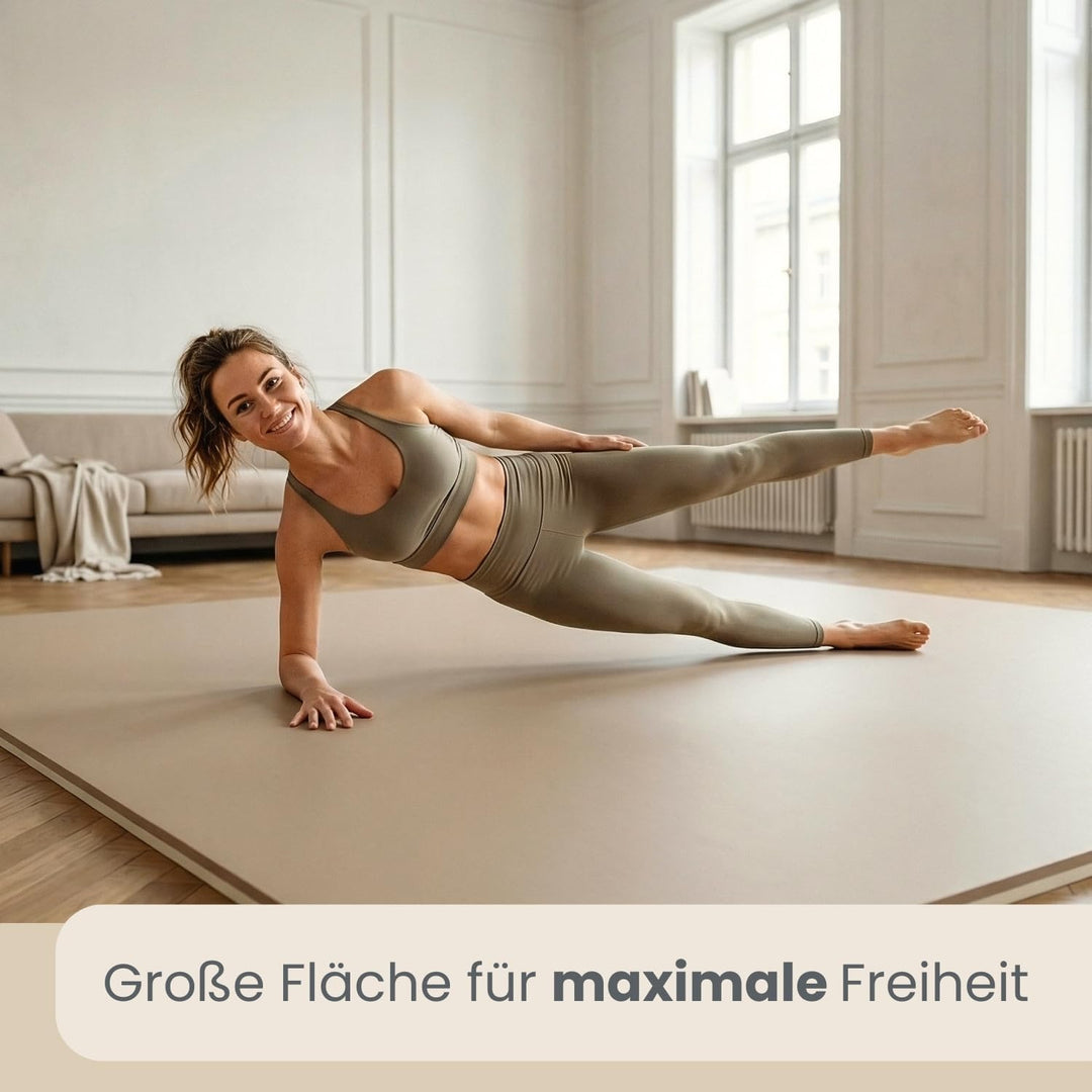 EYEPOWER 25mm Dicke Bodenschutz-Matte 90x90cm Trainingsmatte Puzzlematte erweiterbare Fitnessmatte i