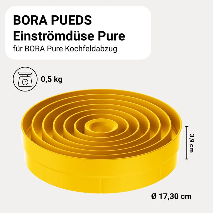 BORA PUEDS Original Einströmdüse Sonnengelb für PURE, Dunstabzug, Kochfeld Zubehör, Gelb