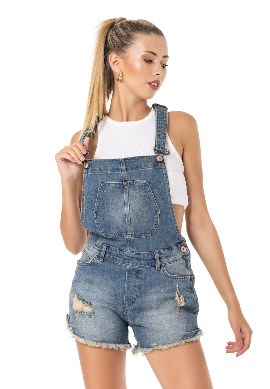 Redbridge Denim Latzhose für Damen Jeans Overall Jumpsuit 29W Blau, 29W Blau