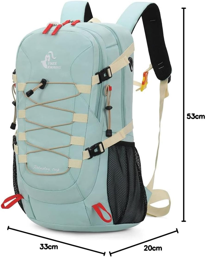 Bseash 40L Leichter wasserdichter Wanderrucksack mit Regenschutz, Outdoor Sport Reise Tagesrucksack