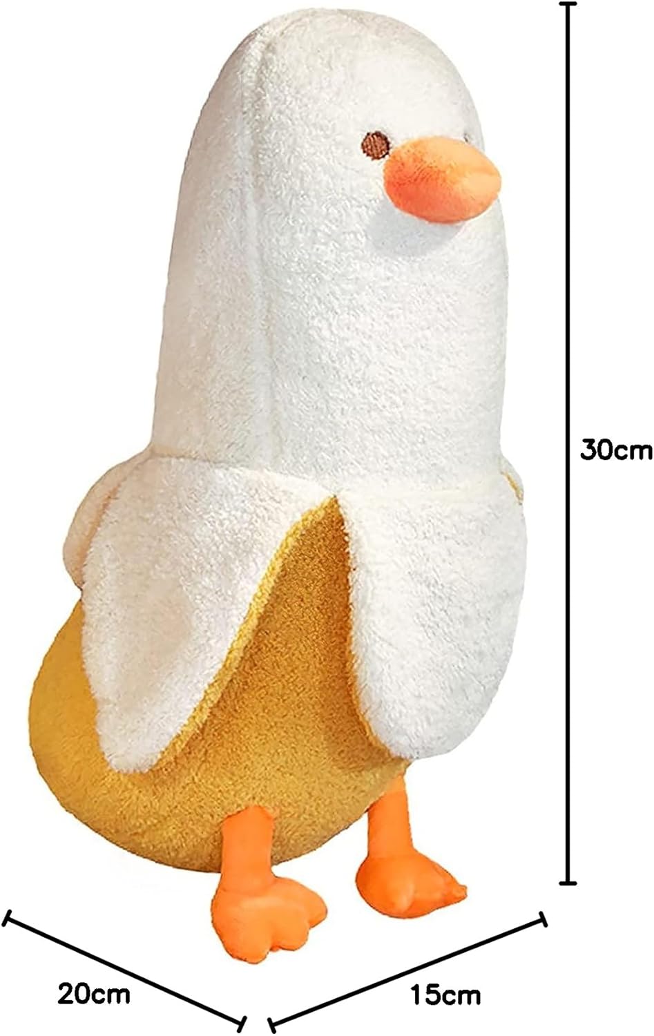 shownicer Plüschtier Banane Ente Stofftier, Kawaii Ente Plüsch, Banane Kuscheltier, Plüschkissen, We