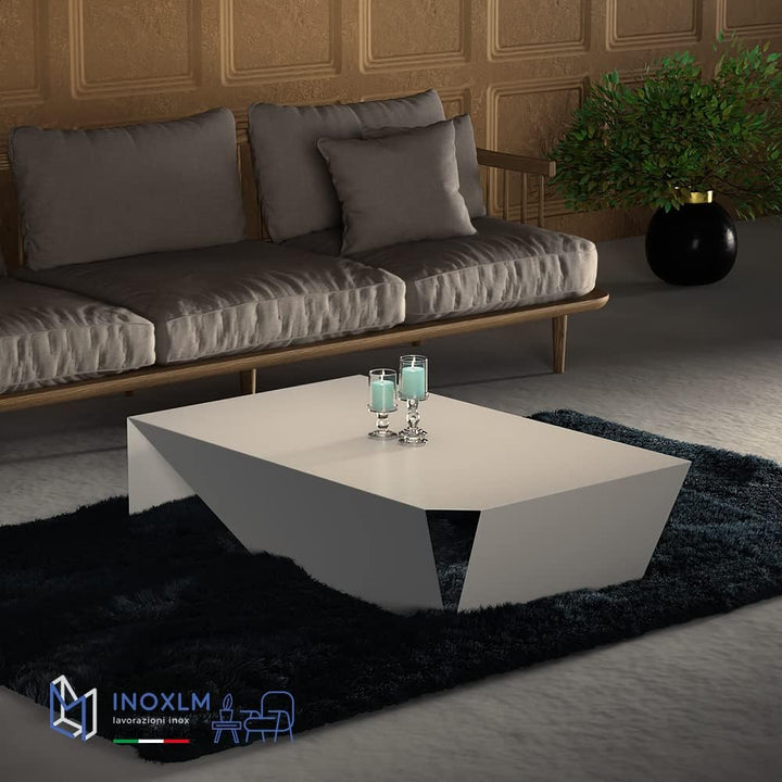 INOXLM Couchtisch Dion | Couchtisch | Couchtisch | Niedriger Design Tisch | Couchtisch Made in Italy
