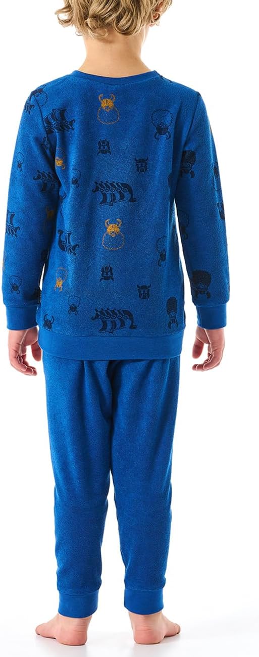 Schiesser Jungen Schlafanzug Set Pyjama warme Qualitäten Frottee - Fleece - Interlock - Grösse 92 bi