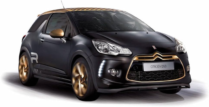 Norev 1: 43 Massstab Citroen DS3 Racing 5.113 cm Modell Auto (matt schwarz/Gold)
