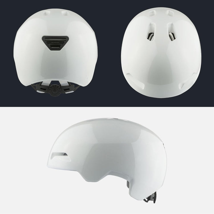 ALPINA HAARLEM - Robuster, Individuell Anpassbarer & Leichter Urban Fahrradhelm Für Erwachsene white