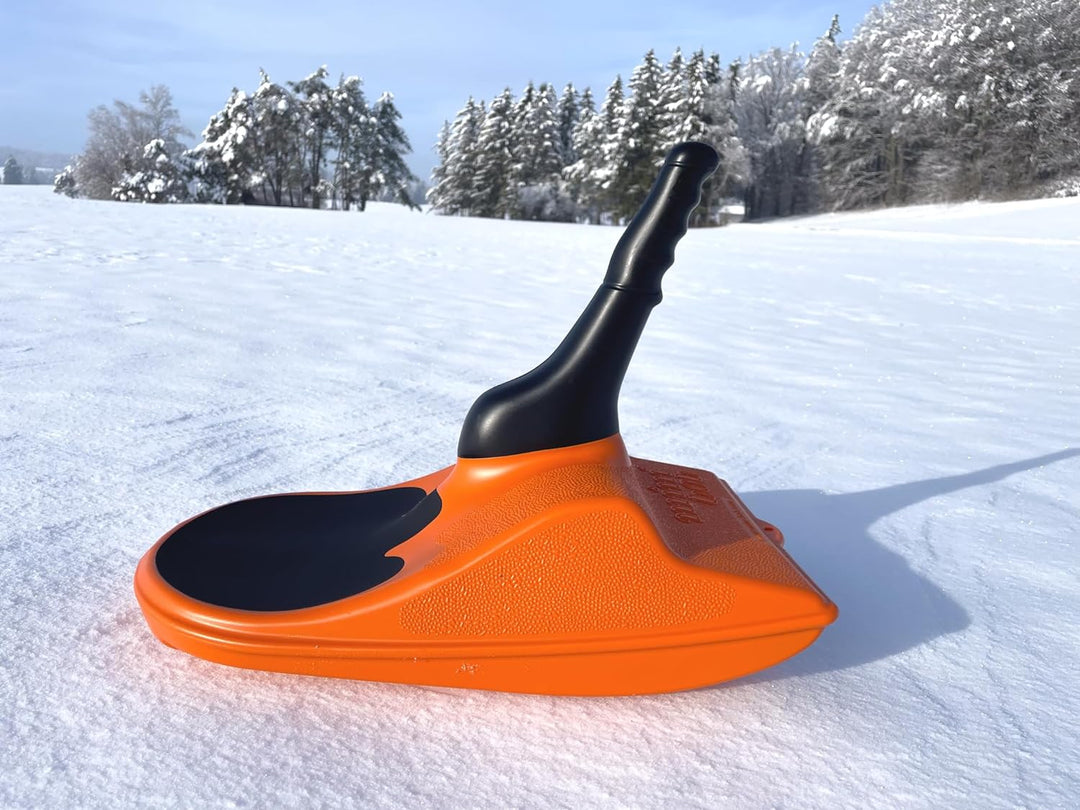 mini bob Original (Zipfelbob Rodel Schlitten) in orange