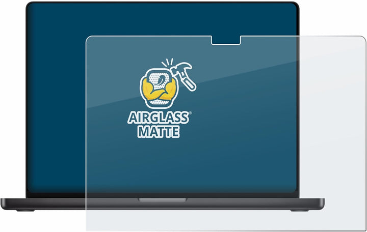 BROTECT Entspiegelungs Schutzglas für Apple MacBook Pro 16" M4 2024 Schutzfolie Glas Matt [Extrem Kr