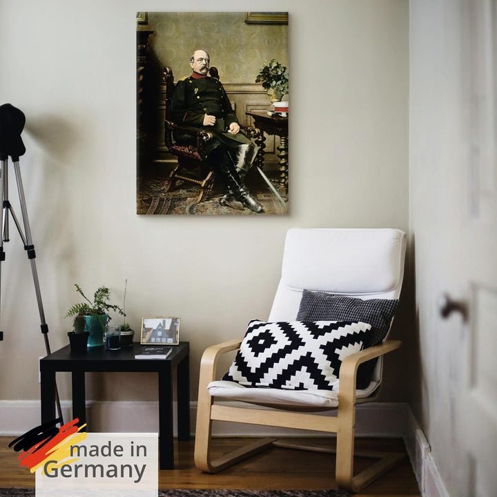 ARTland Leinwandbilder Wandbild Bild auf Leinwand 45 x 60 cm Wanddeko Schreibtisch Blumen Arrangemen