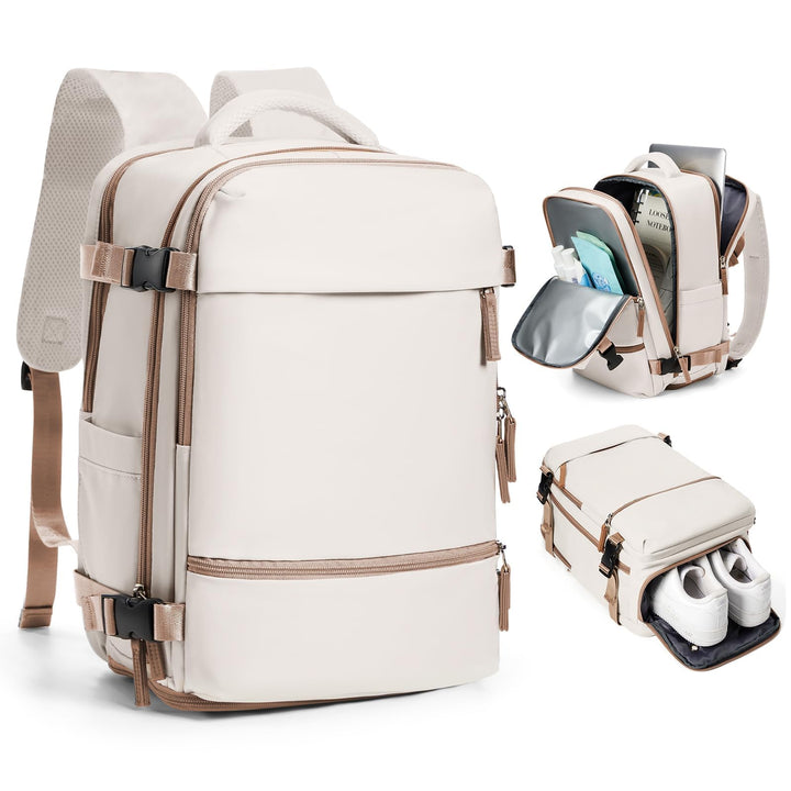 SZLX Grosser Reiserucksack Damen,Vakuum Rucksack mit Pumpe Ryanair Handgepäck 40x30x20 Herren, Wizza