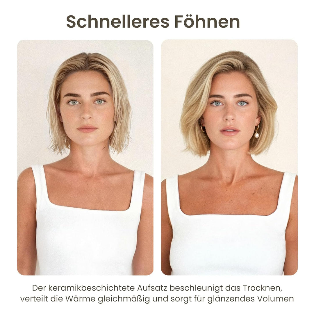AIMIKE Rundbürste zum Föhnen,Rundbürste gross mit Wildschweinborsten für Frauen & Männer, Verbessert