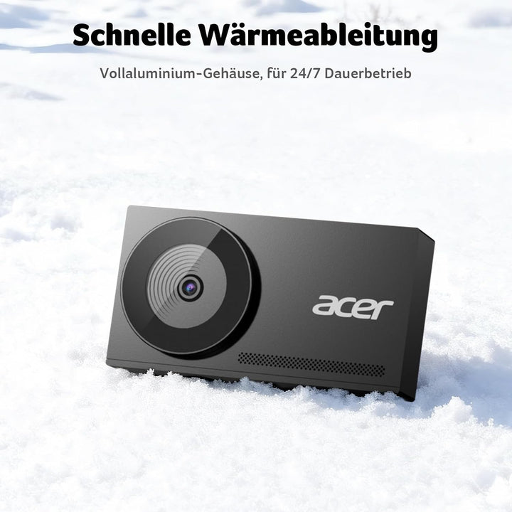 Acer 4K-Webcam für PC und Mac, Sony 1/2-Zoll-Sensor mit PDAF-Autofokus, 2 rauschunterdrückende Mikro