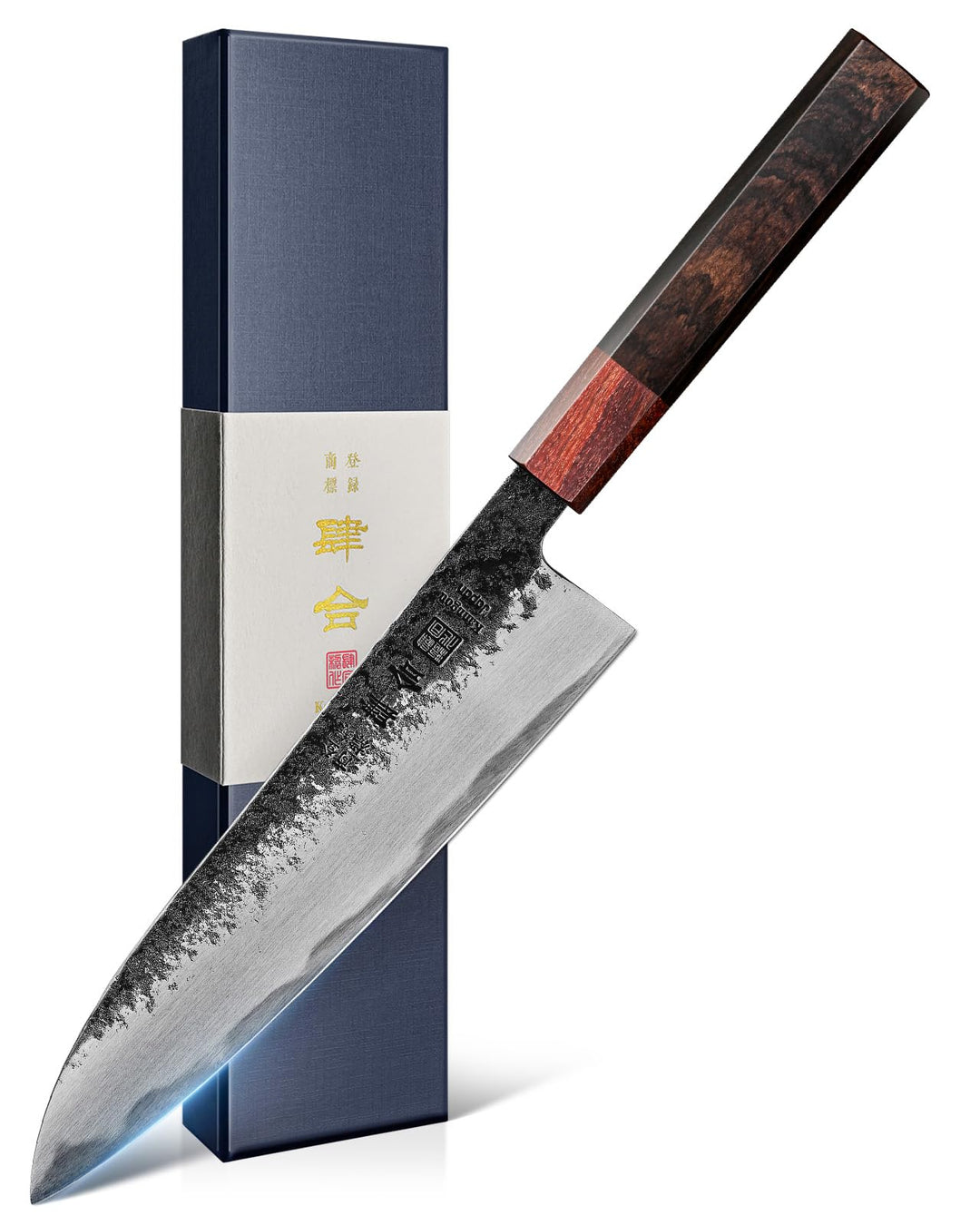 kanngou Japanisches Messer AUS-8 Stahl, 21 cm Gyuto Kochmesser