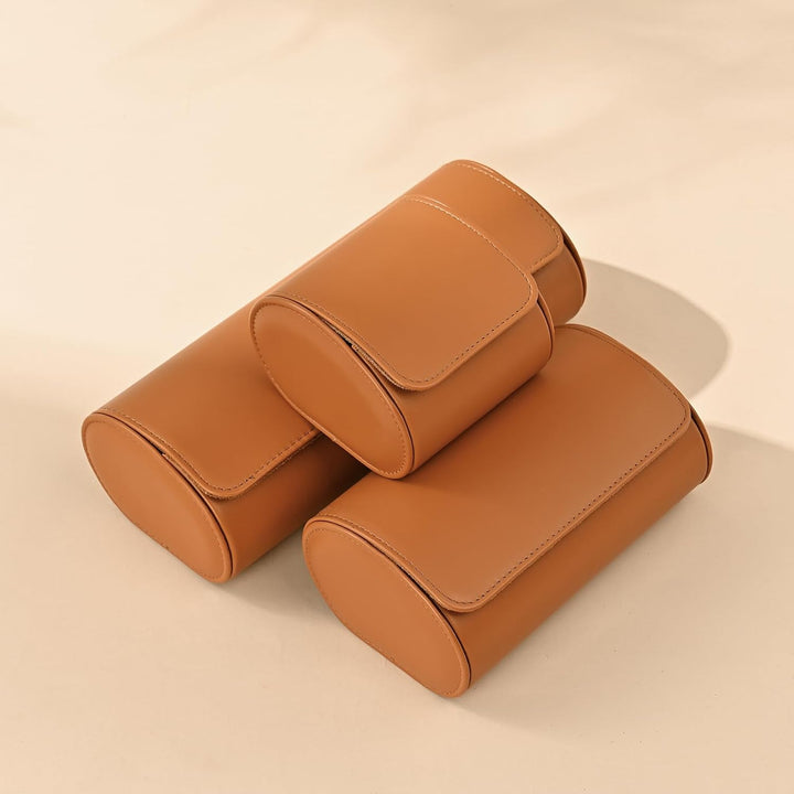 Oirlv Luxus PU Leder 3 Schlitze Uhrenrolle Uhrenbox Für Geschenkbox Weihnachten Jubiläum Geburtstag(