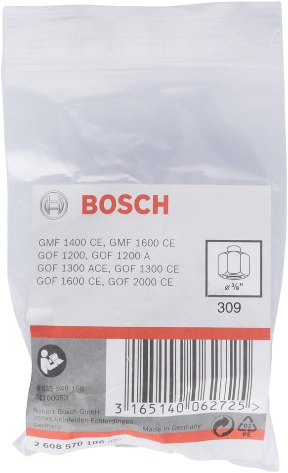 Bosch Professional Zubehör 2608570106 Spannzange 1 cm (0,375 Zoll), 24 mm, 1 cm (0,375 Zoll), 24 mm