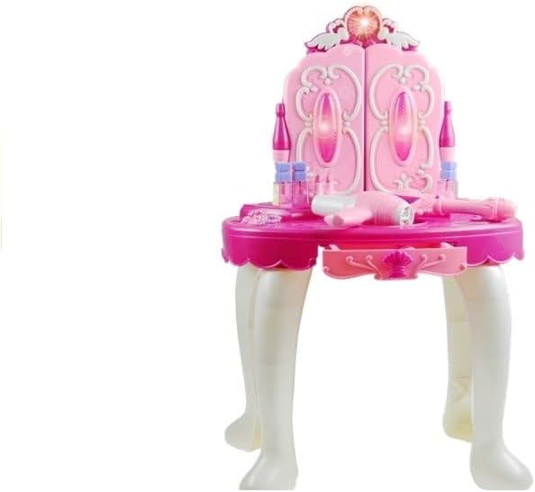 Frisiertisch Schminkkommode Schminktisch Schminkstudio Kinderschminktisch Set mit Spiegel und Hocker