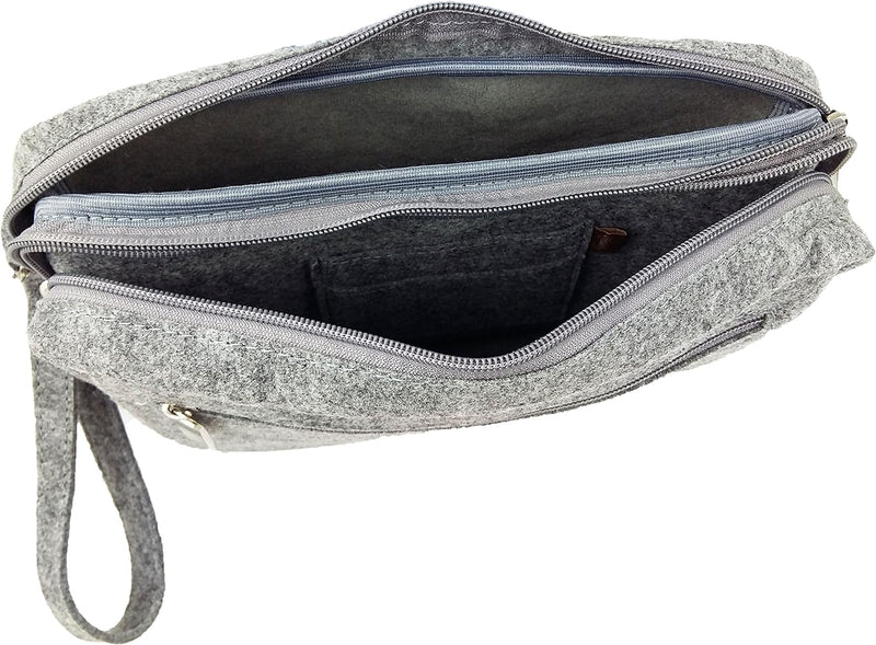 Handgelenk-Tasche Vertikal/Horizontal Herren Brieftasche Handtasche Männer-Tasche Organizer für Doku