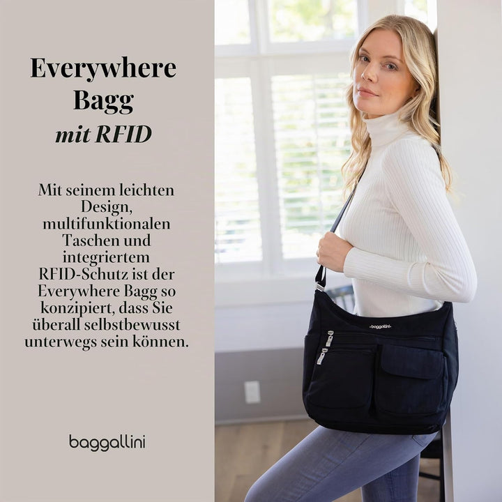Baggallini Damen Everywhere bagg with überall Tasche mit RFID Einheitsgrösse Strand, Einheitsgrösse