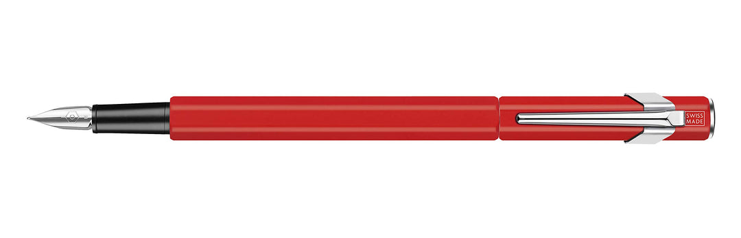Caran d'Ache 849 Metall Füllfederhalter matt Rot B, 1 Stück (1er Pack)