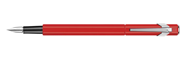 Caran d'Ache 849 Metall Füllfederhalter matt Rot B, 1 Stück (1er Pack)