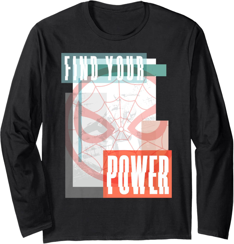 Marvel Spider-Man Find Your Power Pastel Portrait Langarmshirt