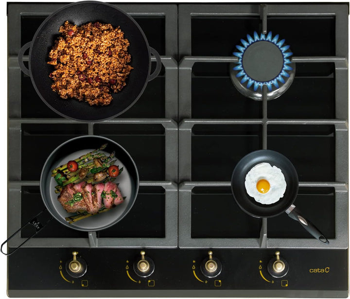 CATA ENCIMERA RCI631BK Gas 08028403 Gaskochfeld, RCI 631 schwarz