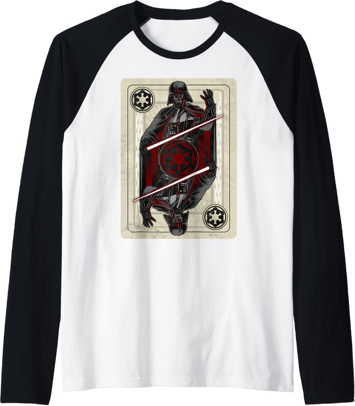 Star Wars Darth Vader Playing Card Graphic Raglan