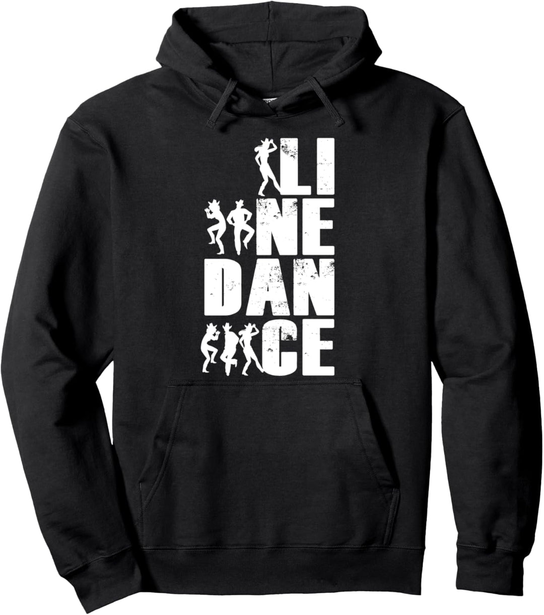 Linedance Tänzer Tänzerin Cowboy Cowgirl Western Geschenk Pullover Hoodie