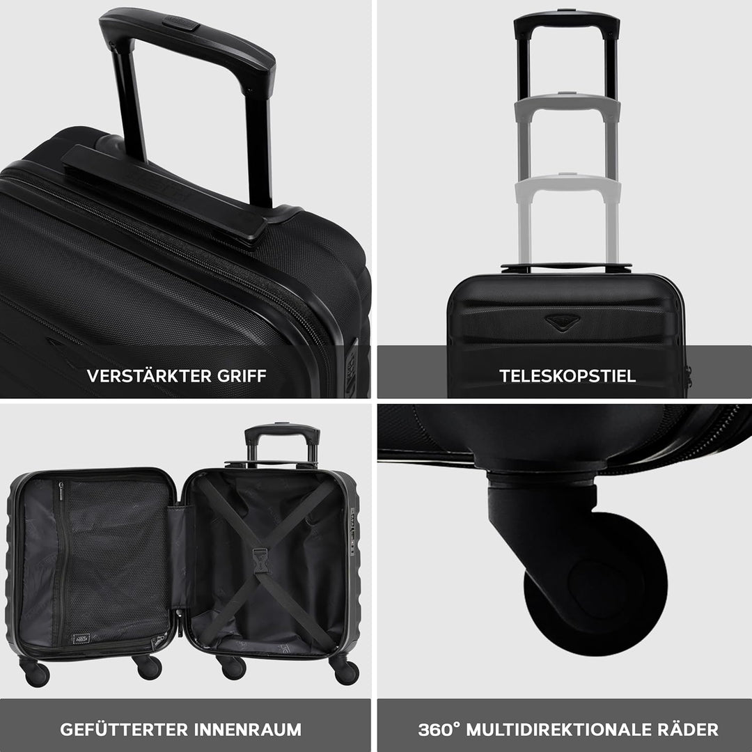 Flight Knight ABS-hartschalenkoffer Kabinen- Und Handgepackoptionen, Die Fur Uber 100 Fluggesellscha