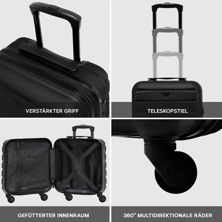 Flight Knight ABS-hartschalenkoffer Kabinen- Und Handgepackoptionen, Die Fur Uber 100 Fluggesellscha