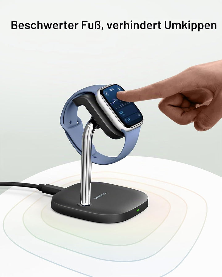 Schnellladestation für Apple Watch 11/Ultra 3/SE 3, 5W Magnet Wireless Ladegerät für Apple Watch Ult