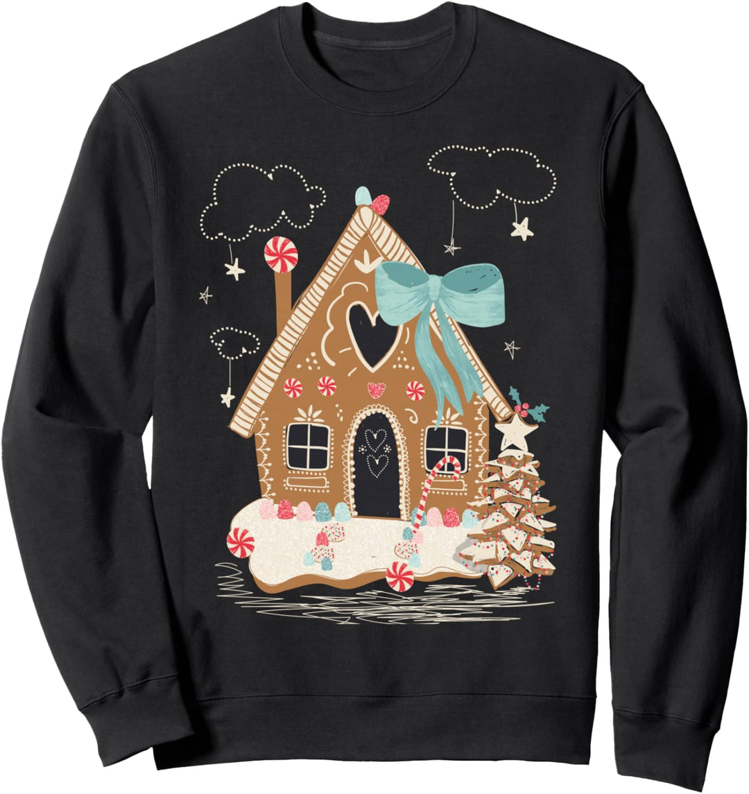 Lebkuchenhaus Weihnachts-Bäckerei Weihnachten Schneeflocken Sweatshirt
