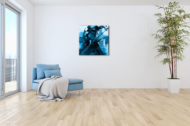 deyoli Mittelalter - Illustration Format: 70x70 Effekt: Zeichnung als Leinwandbild, Motiv auf Echtho