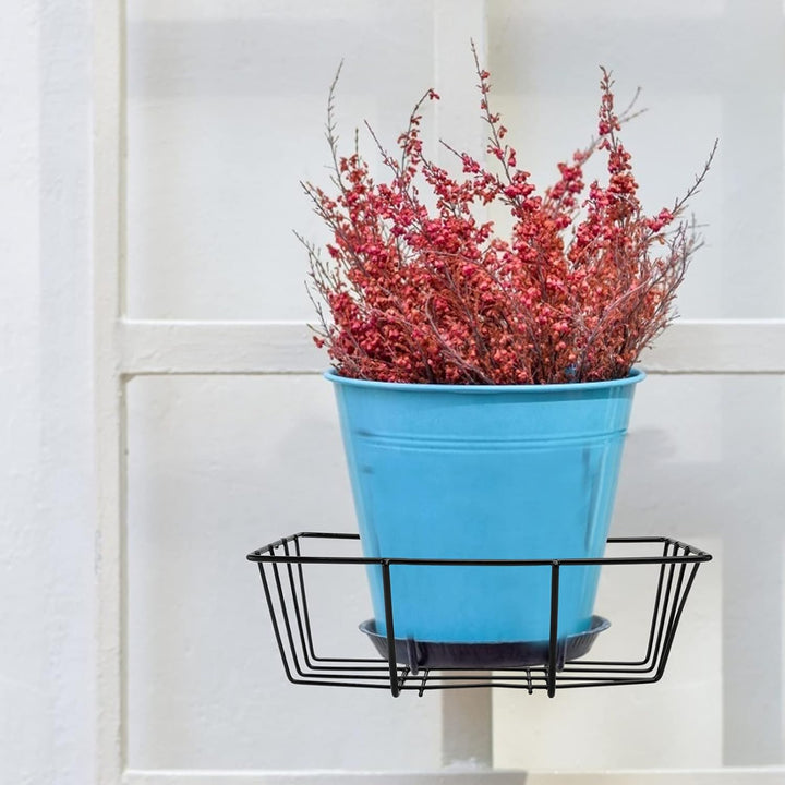 Cabilock 1stk Weisser Aufhänger Eckaufhänger Für Blumenvase Zaun Pflanzer Rack Balkongeländer Regal