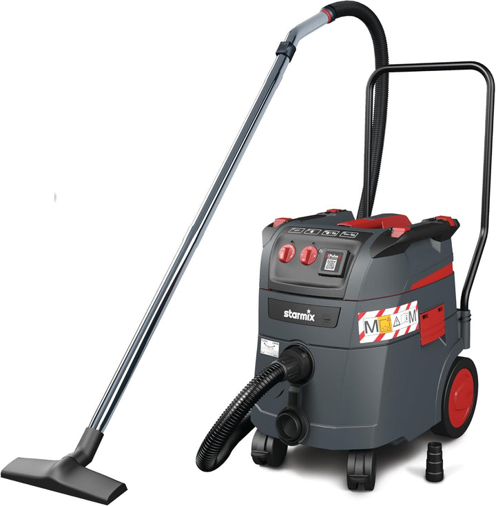 Starmix Nass- und Trockensauger iPulse M-1635 Safe Plus, hochwertiger Sicherheitssauger für Baustell