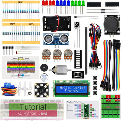 FREENOVE Super Starter Kit for Raspberry Pi Pico (Not Included) (Compatible with Arduino IDE), 513-P