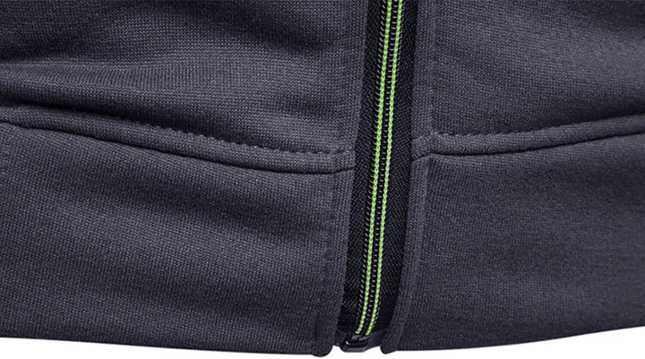 Sportjacke Herren Casual Sweatjacke Zip Kordelzug Hoodie Sweatshirt Jacke Basic mit Kapuze Langarm K
