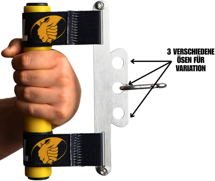 Armwrestling Wrist Wrench – Hand-, Finger- &amp; Unterarmtrainer – Griffkrafttrainer für Kabelzug, Loadi