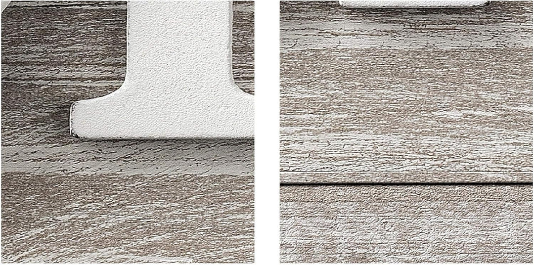 Runa Art Bild Wohnzimmer Home Herz 5 Teilig Landhausstil Beige Braun Wandbilder auf Vlies Leinwand 5