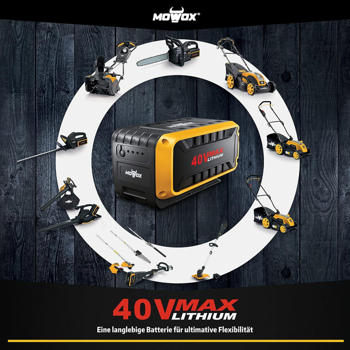Mowox® BA 154 Lithium Batterie 40V - 4,0Ah - Ersatzakku kompatibel mit Allen Mowox® 40 V-Geräten