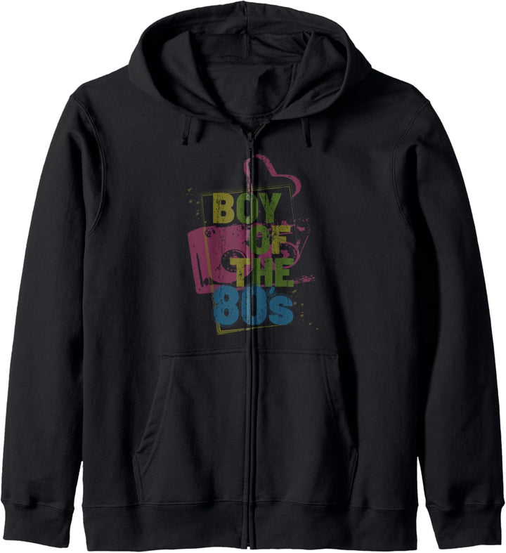 Boy of the 80s Kinder der 80er Party Männer Spruch Geschenk Kapuzenjacke