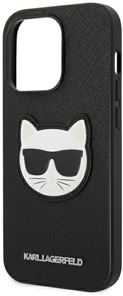 KARL LAGERFELD KLHCP14XSAPCHK hülle für iPhone 14 Pro Max 6,7" hardcase schwarz/Black Saffiano Choup