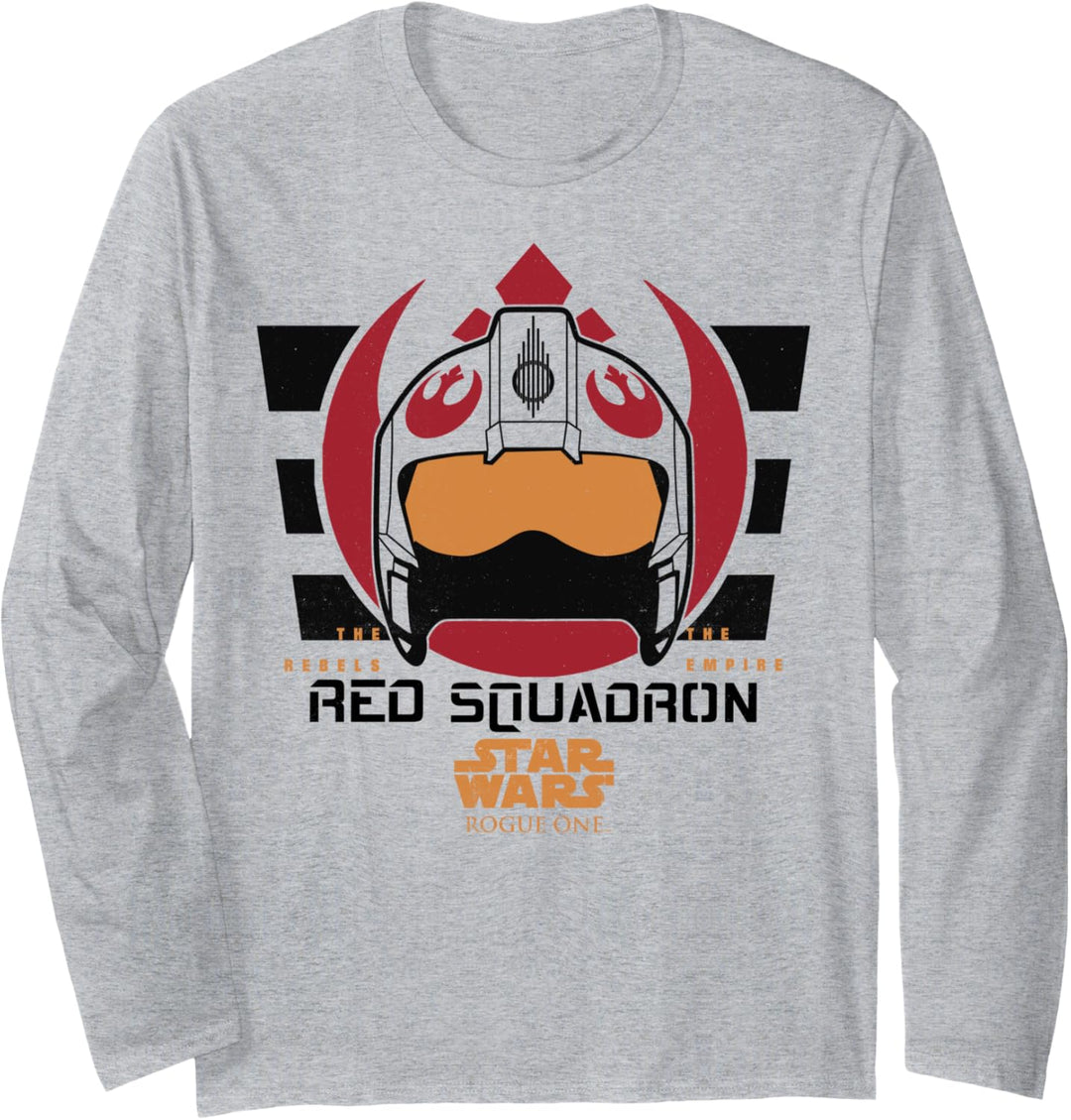 Star Wars Rogue One Red Squadron Logo Langarmshirt